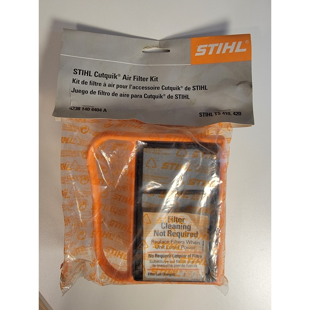 STIHL Cutquik Air Filter Kit TS 410 420 Concrete Saw OEM 4238 140 4404 A New